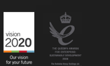 Vision 2020 and Queens Award Logo